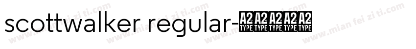 scottwalker regular字体转换